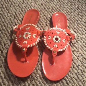Pink Bamboo sandals similar to Jack Rogers